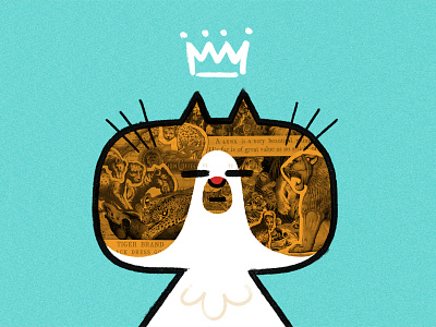 Fred andrew kolb cat collage illustration kolbisneat royalty
