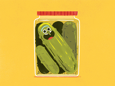 Pickle Rick andrew kolb illustration kolbisneat pickle rick rick and morty