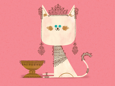 Spoiled andrew kolb cat illustration kolbisneat rich kitty spoiled