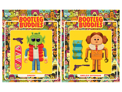 Bootleg Buddies 1 & 2 andrew kolb bootleg buddies bootleg toy illustration kolbisneat star wars