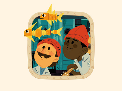 Views from the Belafonte - 3 andrew kolb illustration kids book kolbisneat picture book steve zissou the life aquatic wes anderson