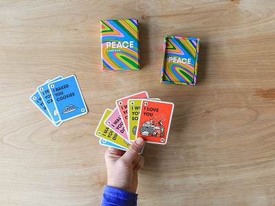 PEACE: A Card Game in action andrew kolb card game illustration kolbisneat peace