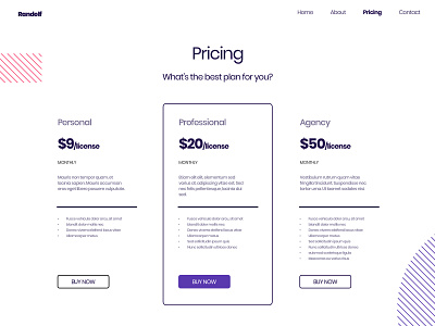 Pricing Page flat ui ui ux ux web web design