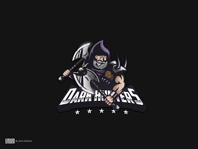 Dark Hunters | Mascot Logo axe cybersport cybersport logo dota2 hunter logo logotype mascot mascot logo stream logo warlock warrior