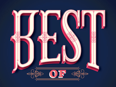 Best of... editorial lettering print type