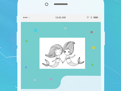Mermaid Login adobe app art bubbles cartoon cute design fantasy girl girl illustration illustration illustrator logo mermaid ocean redesign ui ux vector web