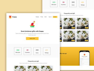 Gift Item selling Company design figmadesign ui design