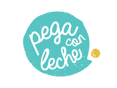 Pega con Leche - Logo Proposal glue grunge logo milk retro vintage