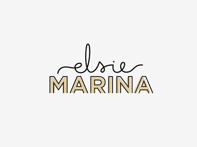 Elsie Marina · Logo by Cho Martínez on Dribbble