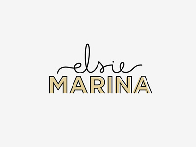 Elsie Marina · Logo blog blogger branding decor design fashion glam home decor instagram interior logo styled