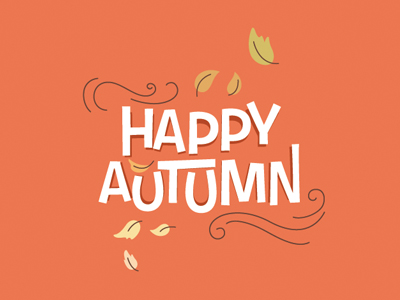 Happy Autumn postcard by Cho Martínez on Dribbble