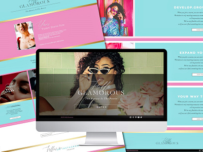 GLAMOROUS website design