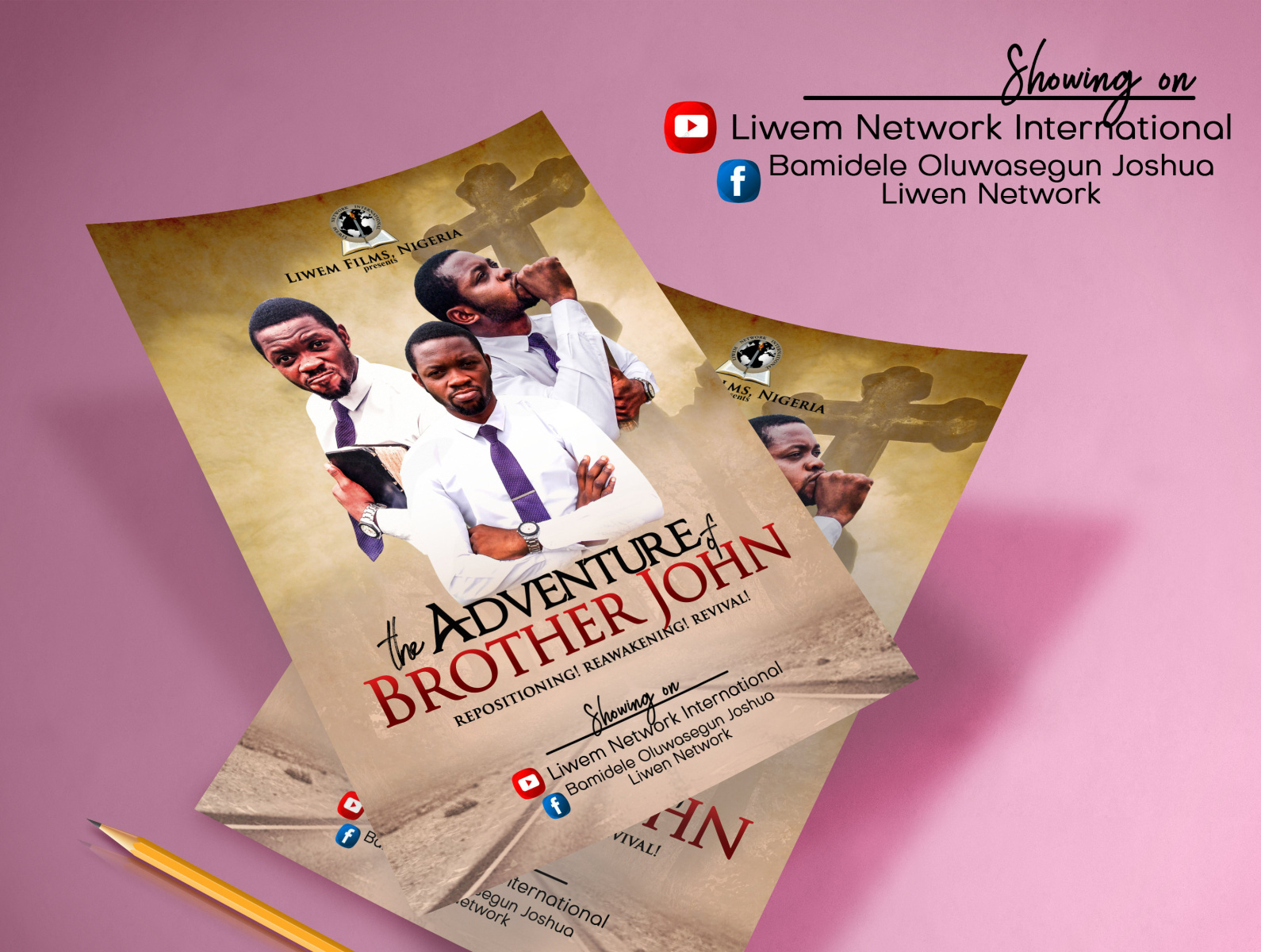 The Adventures of Brother John Movie Poster by Ameh Ugbede on Dribbble