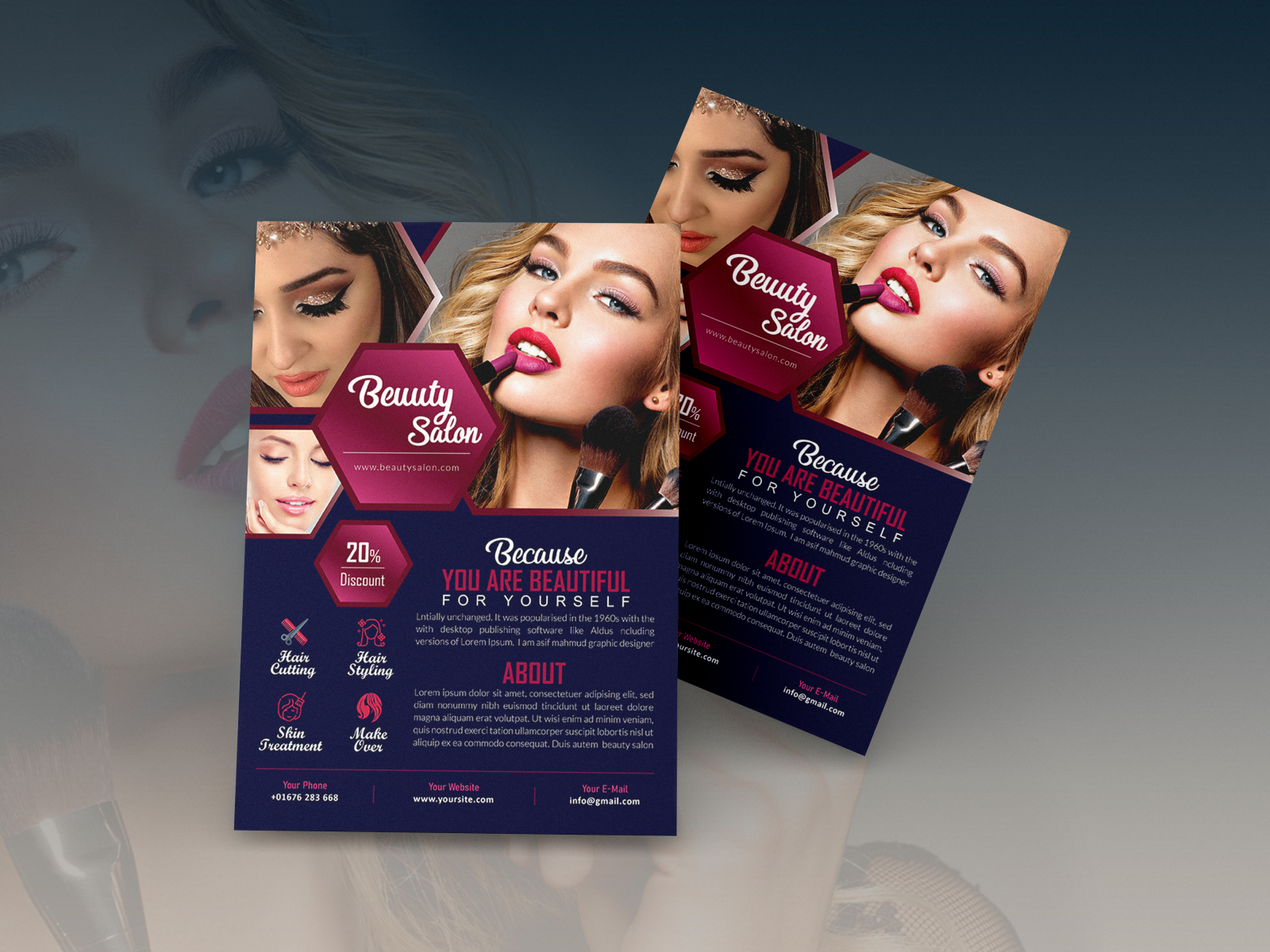 Beauty Salon Flyer Design by Asif Mahmud on Dribbble