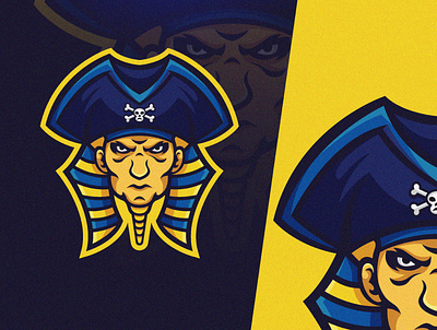 Pirates Pharaoh esport esportlogo gaming logodesign logotypedesign mascot pharaoh pirates team