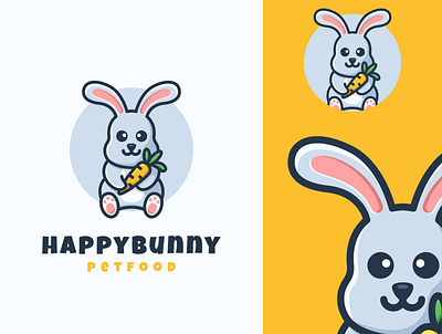 bunny mascot cartoon logo branding bunny design identity illustration logo logoanimal rabbit vector