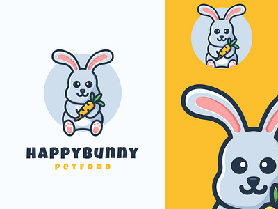 bunny mascot cartoon logo