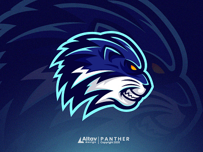 PANTHER branding esport gaming graphicdesign head logo logoanimal logotype team tiger