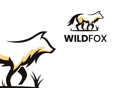 Wild Fox branding emblem fox graphicdesign illustration logo logoanimal logotype retro vector wild