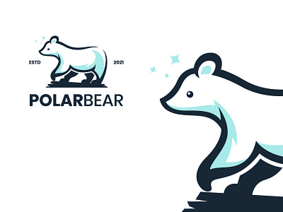 Polar Bear bear bear logo branding design emblem logo graphicdesign illustration logo logoanimal logotype polarbear vector
