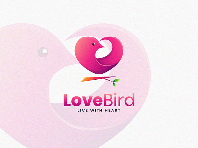 Love Bird bird branding design gradient design graphicdesign illustration logo logoanimal logotype love valentine