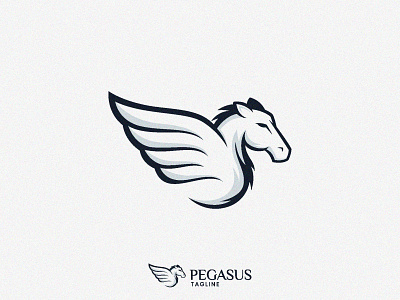 PEGASUS branding design graphicdesign horse illustration logo logoanimal logotype pegasus vector wing