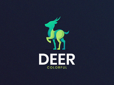 Colorful deer branding colorful deer design gradient design graphicdesign horn illustration logo logoanimal logotype