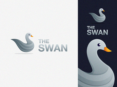 The Swan branding goose gradient design graphicdesign illustration logo logoanimal logotype swan swan logo