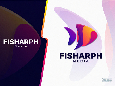 Fisharph Media branding design fish gradient design graphicdesign illustration logo logoanimal logotype media multimedia