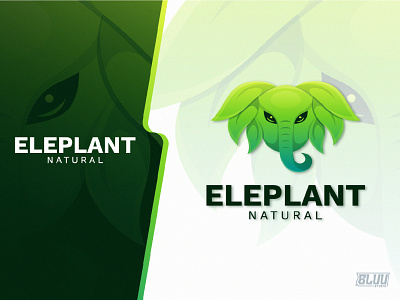 Eleplant Natural branding design elephant gradient design graphicdesign illustration logo logoanimal logodesign logotype nature wild