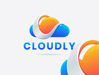 Cloudly branding cloud connect design graphic design graphicdesign logo logotype signal vector