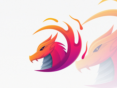 Dragon Fire branding burn dragon fire graphicdesign identity logo logoanimal logotype vector
