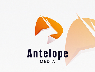 Antelope Media animal antelope branding deer design graphicdesign logo logoanimal logotype media play
