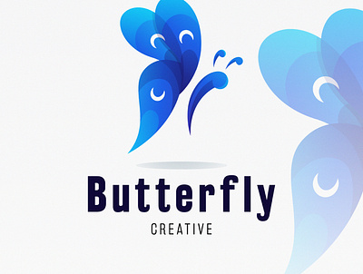 Butterfly elegance logo beauty blue branding butterfly colorful cosmetic elegance graphicdesign logo logoanimal logotype