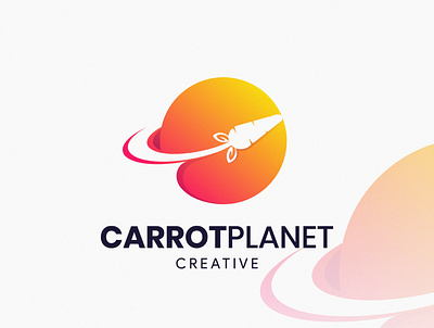 Carrot Planet branding bunny carrot colorful food galaxy graphicdesign logo logoanimal logotype nature planet rabbit wild
