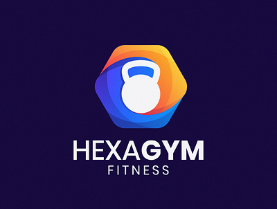 HexaGym Fitness branding commerce fitness graphicdesign gym healthy hexagon kettlebell logo logotype sport
