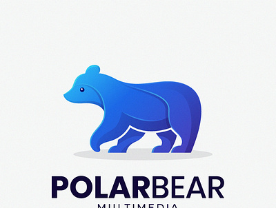 Polar Bear bear branding colorful design graphicdesign illustration logo logoanimal logotype media multimedia polar vector