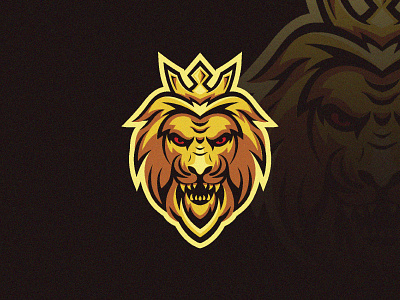 Lion King branding community crown design esport graphicdesign king lion logo logoanimal logotype mascot vector