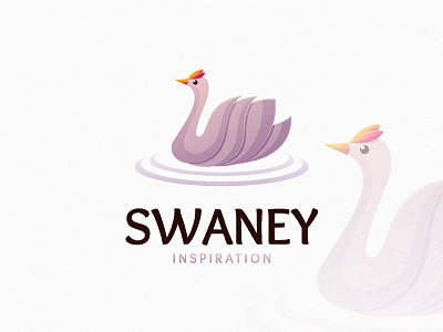 Beauty Swan beauty bird brand branding colorful corporate graphicdesign lake logo logotype media swan
