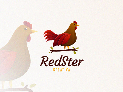 Red Rooster bird branding chicken design food graphicdesign logo logoanimal logotype red restaurant rooster vector