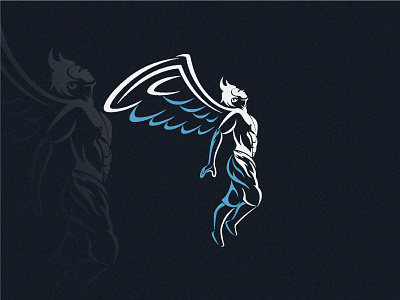 Guardian Angel angel branding flying forsale graphicdesign guardian legendary logo logoanimal logoground logotype mythology wing