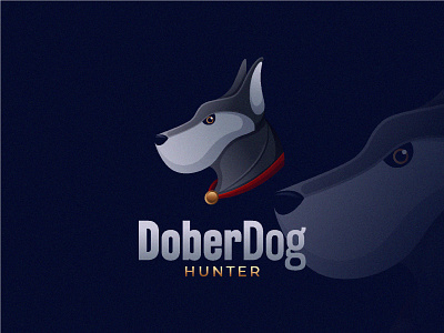 Doberman Dog brand branding business corporate design doberman dog graphicdesign hunter illustration logo logoanimal logotype pet protection vector