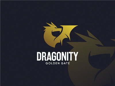 Golden Dragon branding character design dragon ecommerce golden graphicdesign logo logoanimal logotype luxury mascot mythology wildlife wing