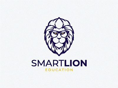 Smart Lion book branding character collage design education glasses graphicdesign king lion logo logoanimal logotype mascot school smart vector wildlife