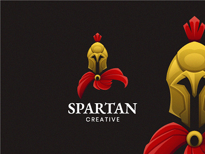 Spartan Knight branding character colorful design gold graphicdesign helmet knight logo logotype luxury mascot protect royal security spartan vector