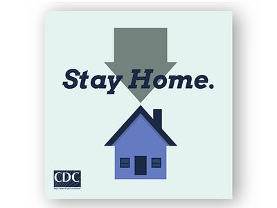 Stay Home CDC - Instagram Post adobe illustrator coronavirus covid 19 design illustration instagram instagram post social media socialmedia stay home stayhome vector web