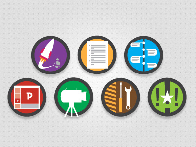 CDP icons flat icons vector