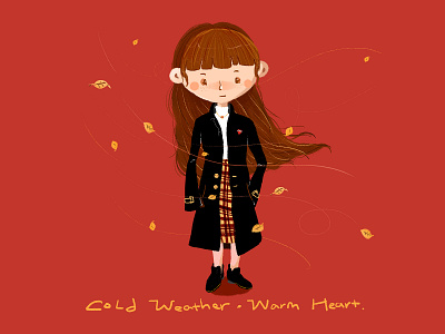 Cold Weather Needs A Warm Heart illustration