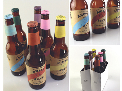 Beer Labels design illustration screenprinting