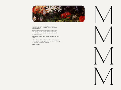 M branding branding design clean concept custom typography letter m logo minimal